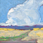 "The Last Thunderstorm of the Season," Melwell Romancito, oil on panel, 8x8