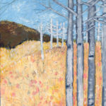 "Aspens' Edge I," oil on panel by Melwell Romancito, 8x10