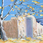 "Old Spanish Gate," oil on panel by Melwell Romancito, 6 x 6